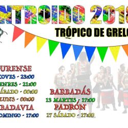 datas entroido actuacións 2018 tropico de grelos. fechas de actuaciones en carnaval 2018 tropico de grelos. batucada santiago de compostela